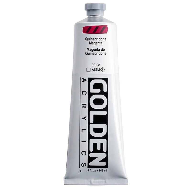 Golden Heavy Body Acrylic - Quinacridone Magenta - 5 oz Tube - Image 1